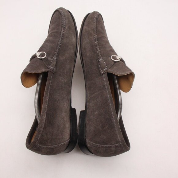 Russell & Bromley Men\'s EU 46 Grey Suede Silver Bit Slip On Shoes Loafers main image 9